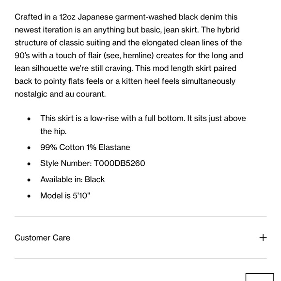 Tibi Black Denim Skirt - Picture 3 of 7